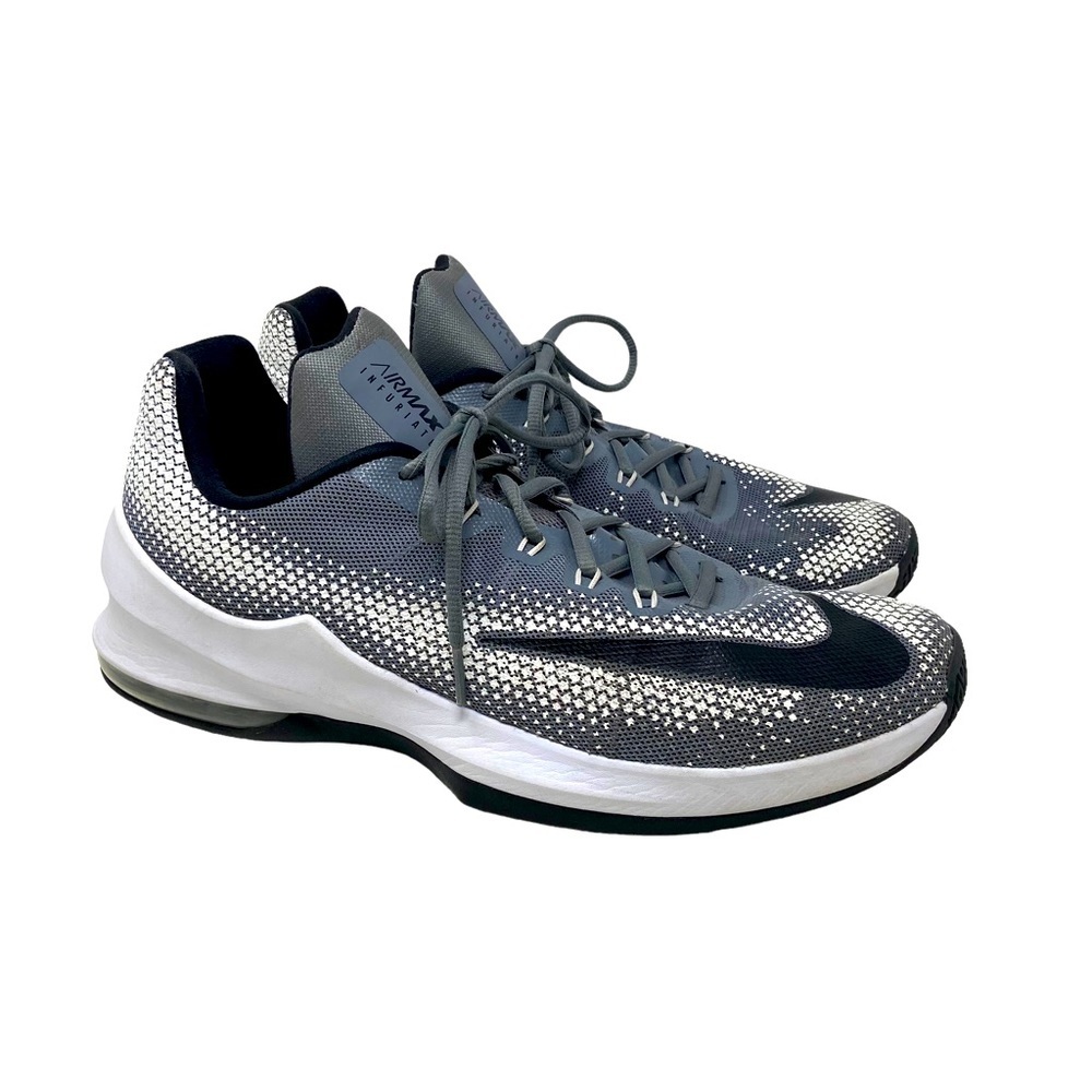 Nike Air Max | Infuriate Gray/White | Low Top | Shoe 852457-002 | Men's Size 12